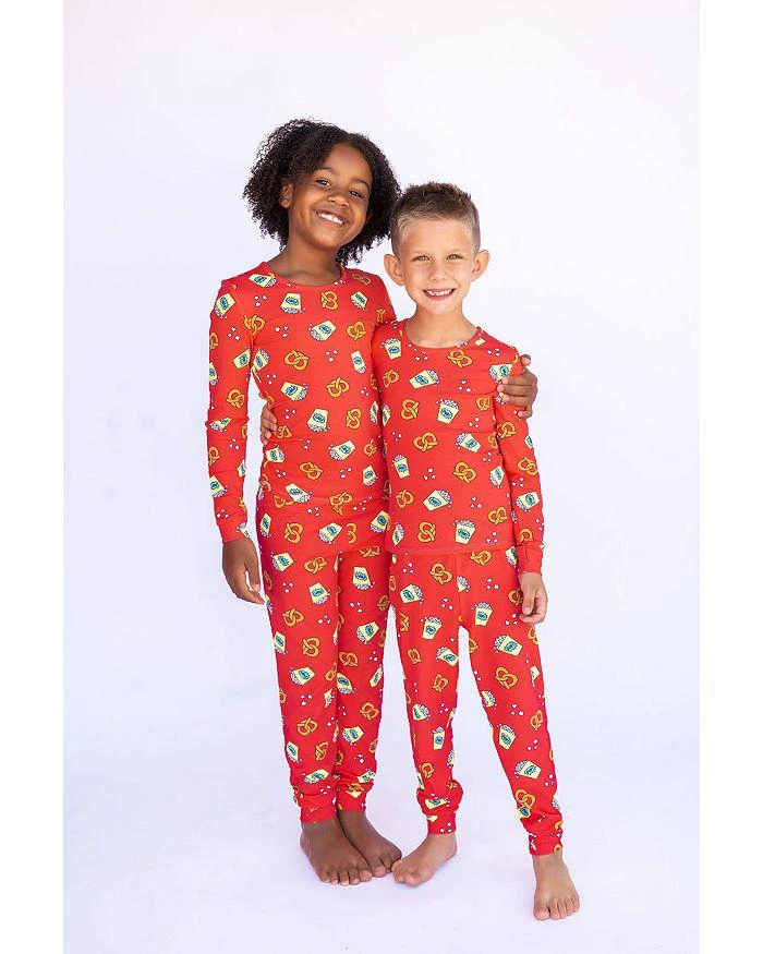 商品Lovey&Grink|Girls' Heart Pop Corn Pajama Set - Baby, Little Kid, Big Kid,价格¥313,第1张图片