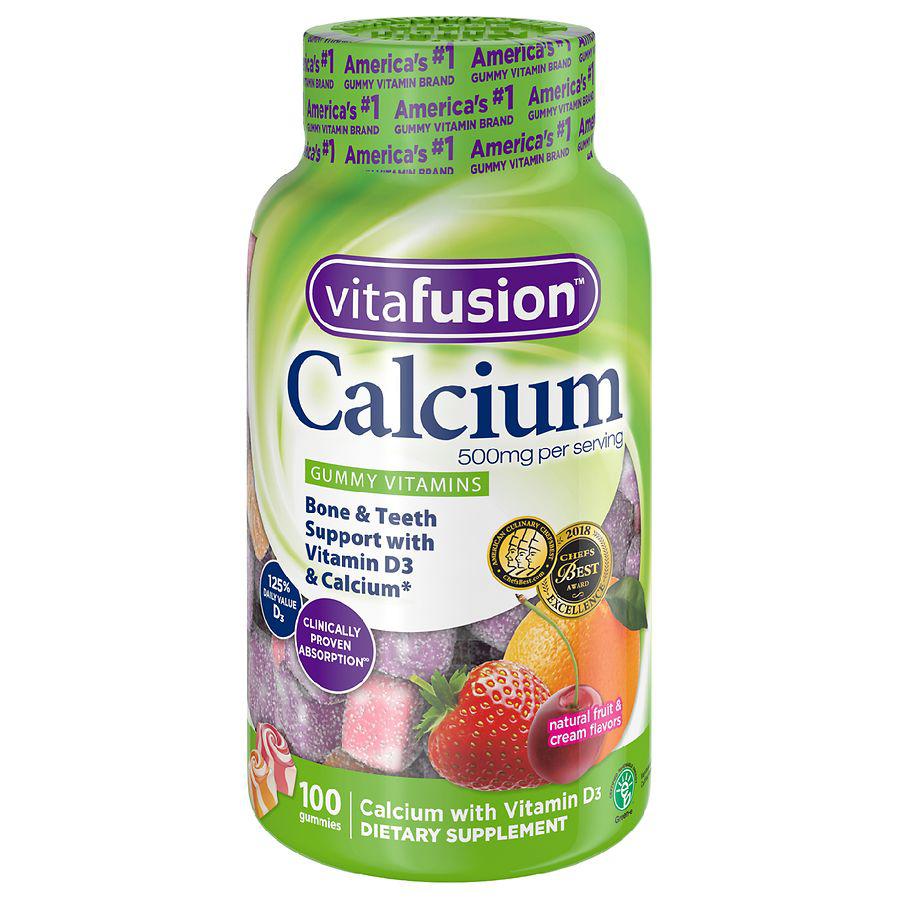 Calcium Supplement  Gummy Vitamins Fruit & Cream商品第1张图片规格展示
