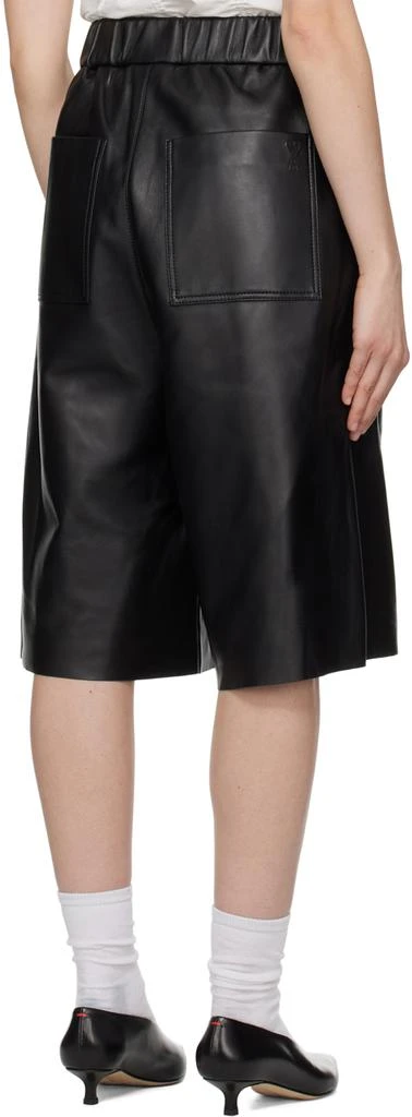 商品AMI|Black Bermuda Leather Shorts,价格¥10588,第3张图片详细描述