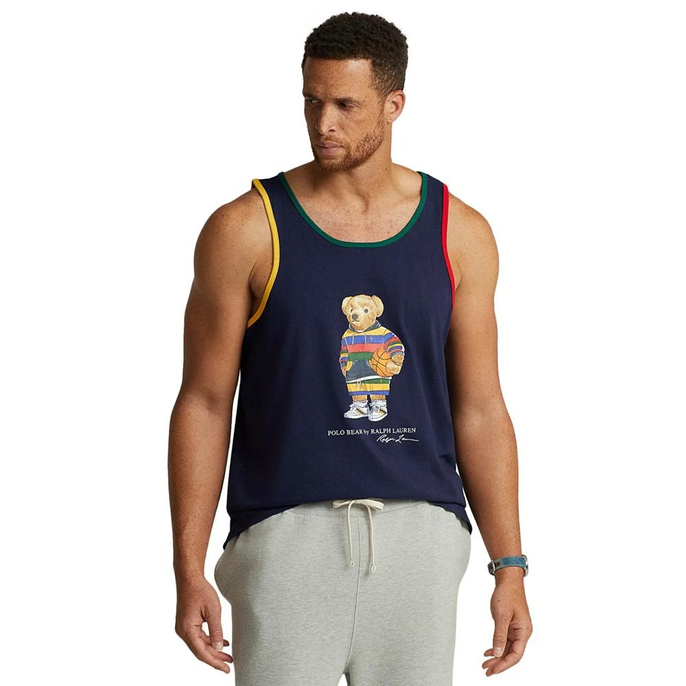 商品Ralph Lauren|Men's Big & Tall Polo Bear Jersey Tank Top,价格¥335,第1张图片