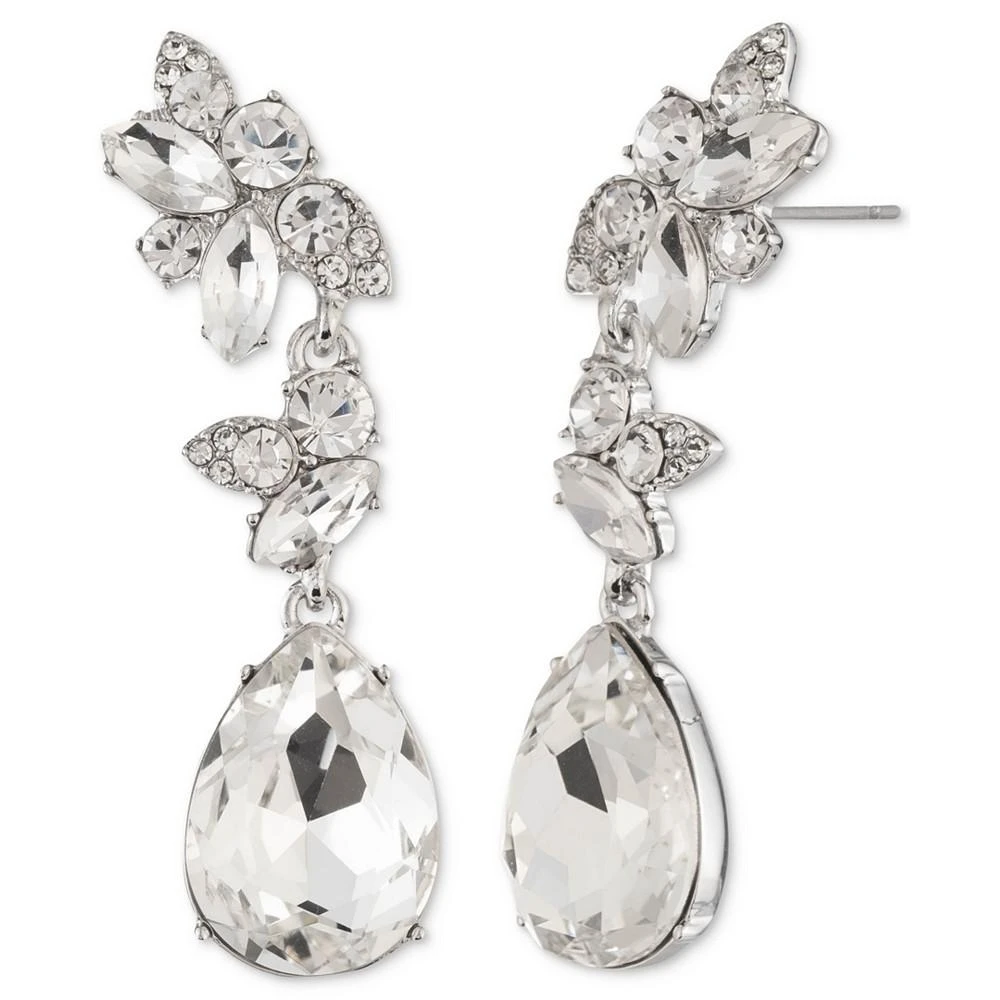 商品Givenchy|Silver-Tone Mixed Crystal Cluster Drop Earrings,价格¥331,第1张图片