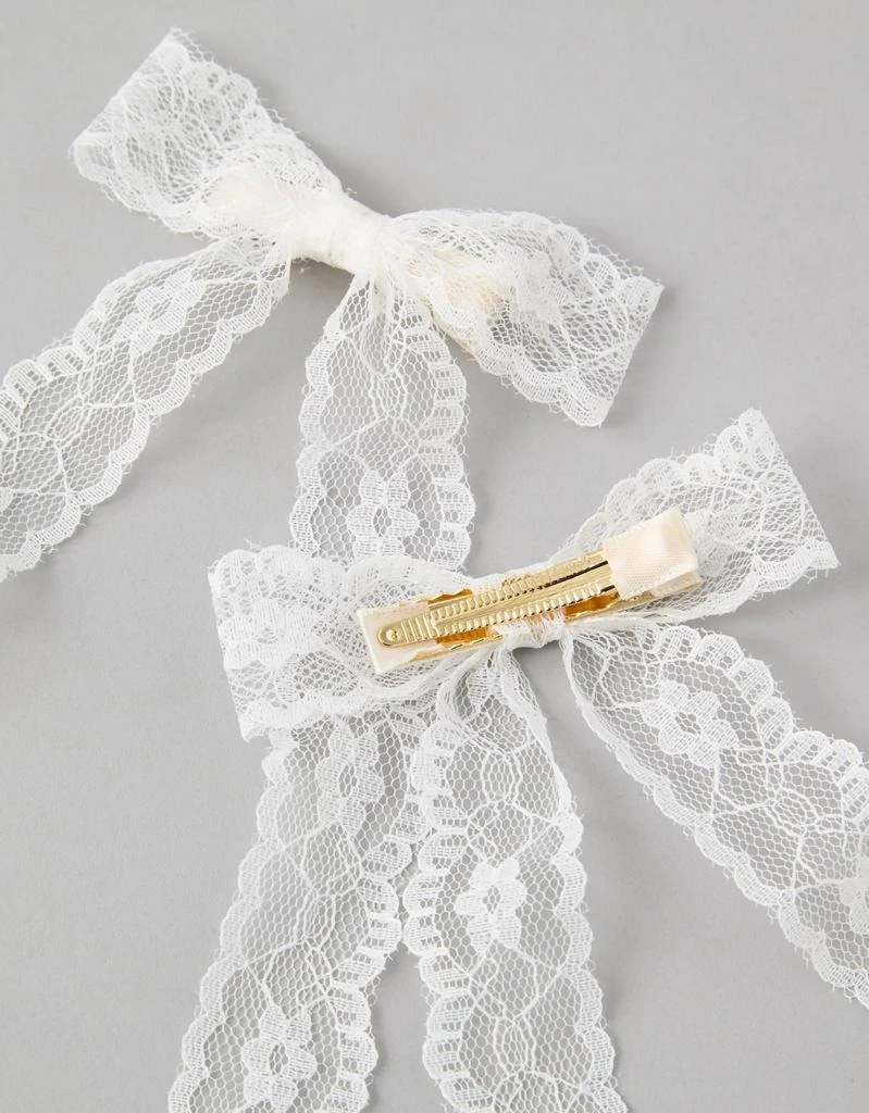 商品AE|AE Long Lace Bow 2-Pack,价格¥100,第2张图片详细描述