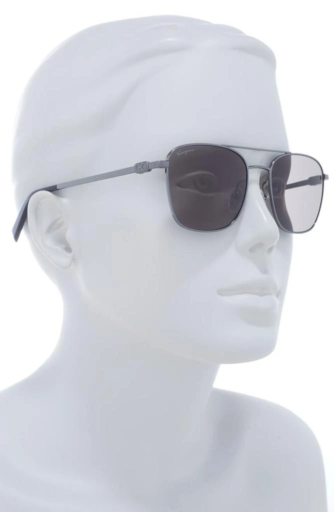 商品Salvatore Ferragamo|Salvatore Ferragamo Gancio 53mm Navigator Sunglasses,价格¥662,第3张图片详细描述