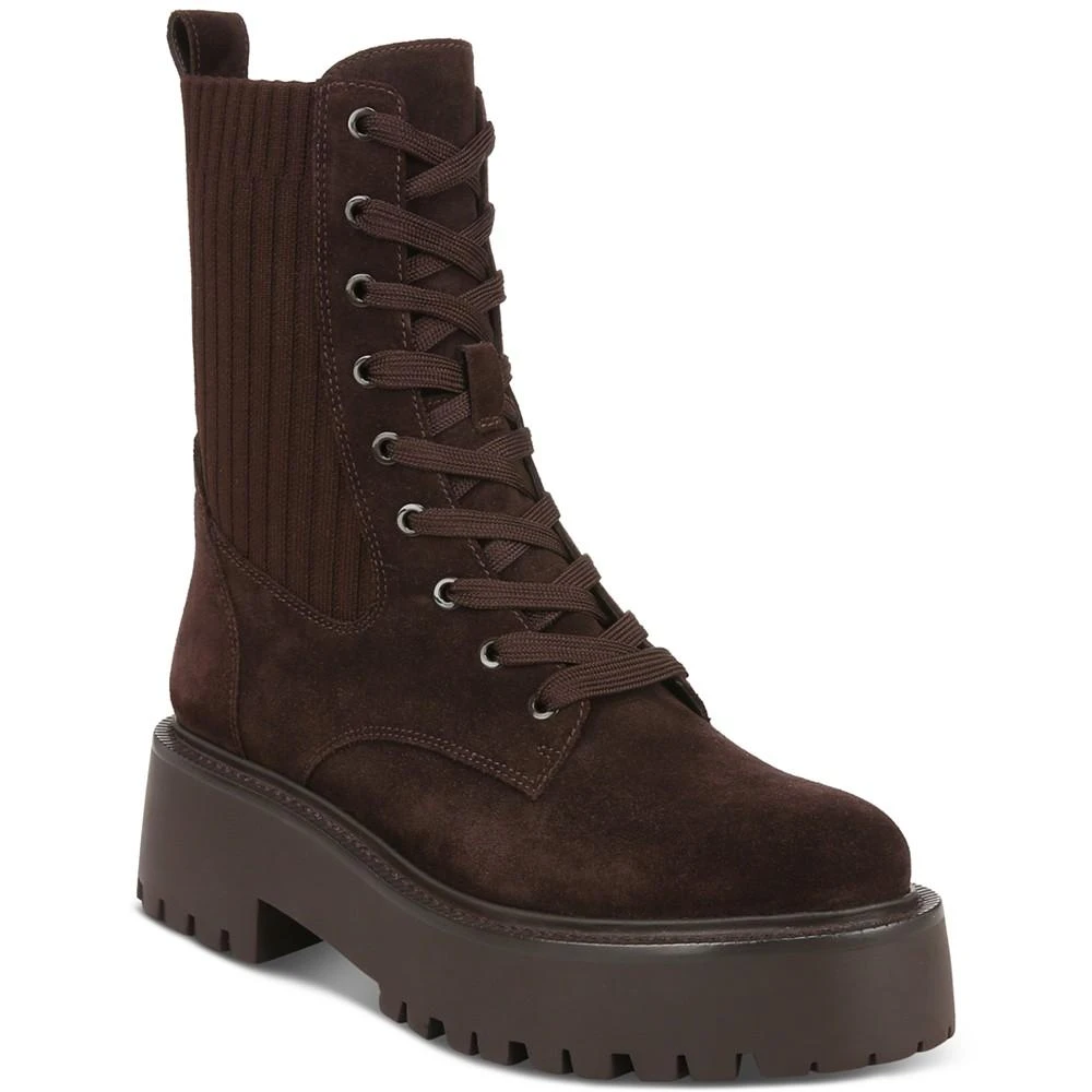 商品Sam Edelman|Women's Evina Lace-Up Knit Combat Boots,价格¥538,第1张图片