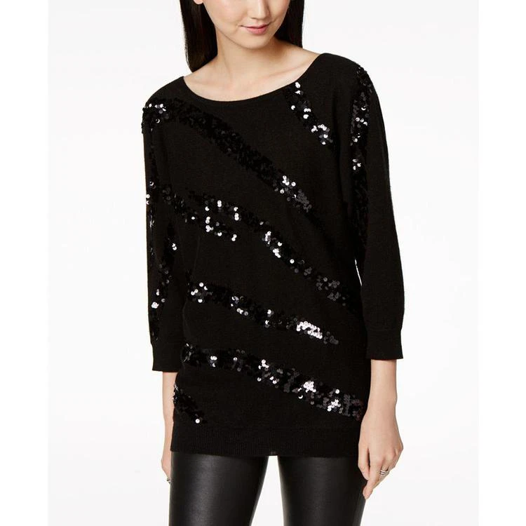 商品Charter Club|Sequin-Trim Cashmere Sweater, Created for Macy's,价格¥1340,第1张图片