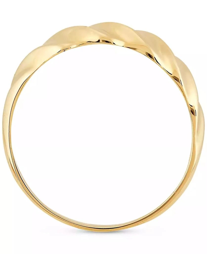 商品Macy's|Polished Wavy Design Statement Ring in 10k Gold, Created for Macy's,价格¥1053,第3张图片详细描述