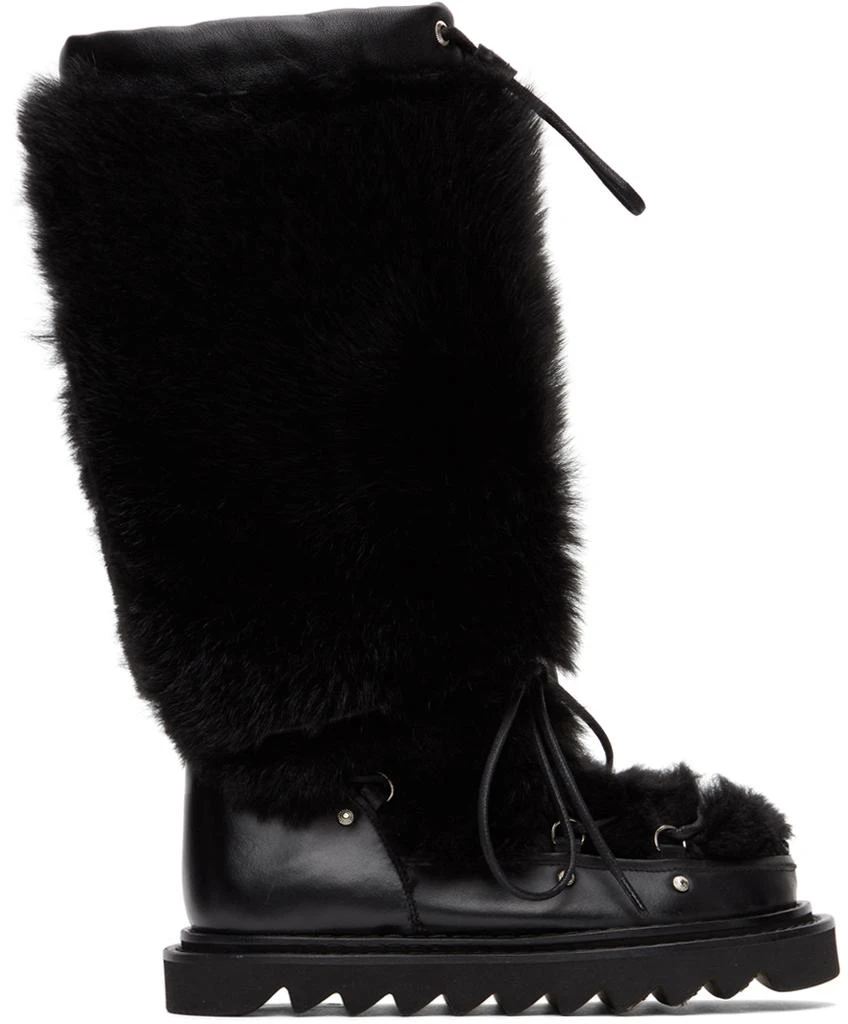 商品Toga Pulla|Black Shearling Studded Boots,价格¥1687,第1张图片