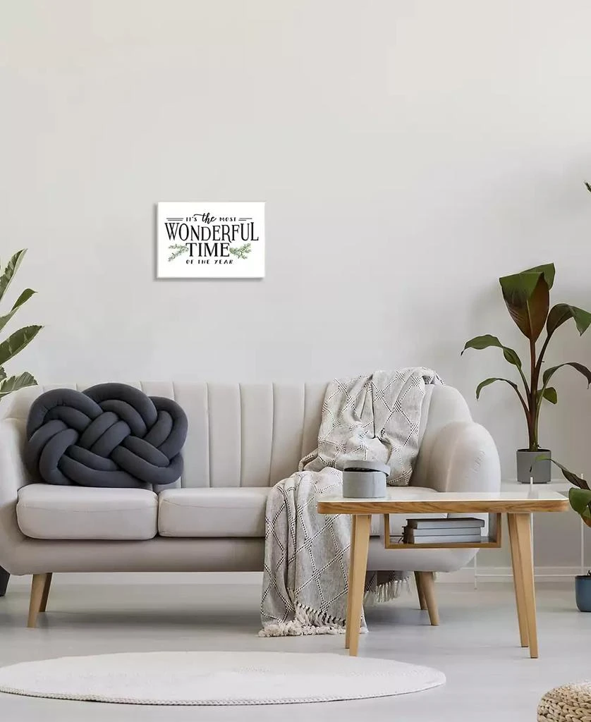 商品Stupell Industries|Most Wonderful Time Christmas Holiday Word Design Wall Plaque Art, 10" x 15",价格¥229,第2张图片详细描述