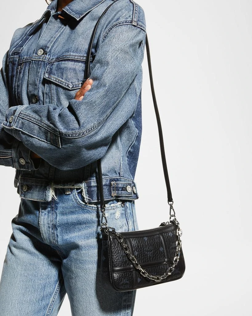 商品MCM|Delmy Visetos Mini Logo Chain Shoulder Bag,价格¥5063,第2张图片详细描述