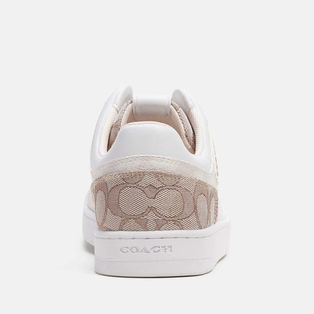 商品Coach|Coach C201 Basket Logo-Jacquard and Leather Trainers,价格¥2209,第5张图片详细描述