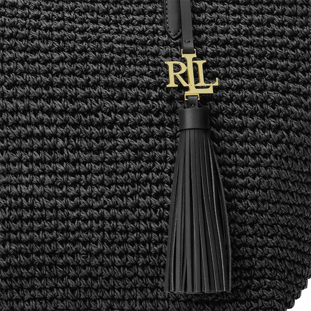 商品Ralph Lauren|Crochet-Straw Medium Whitney Tote,价格¥1289,第5张图片详细描述
