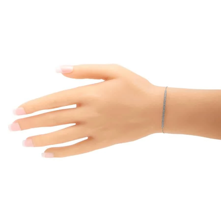 商品LB Exclusive|14K White Gold 0.25ct Diamond Bracelet,价格¥3183,第2张图片详细描述
