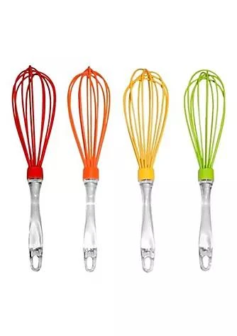 商品Kitcheniva|4 Piece Silicone Coated Whisk Cooking Utensil,价格¥285,第1张图片