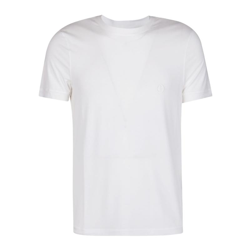 GIORGIO ARMANI 乔治·阿玛尼 男士白色T恤 3GST52-SJP4Z-U090商品第1张图片规格展示
