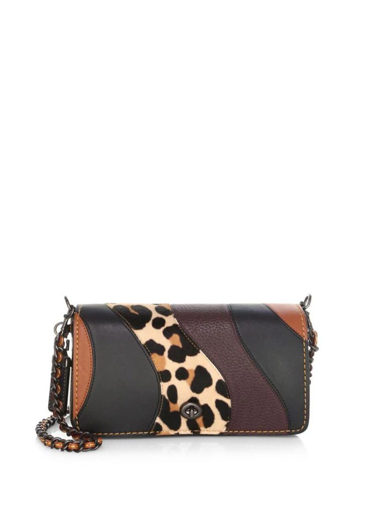 商品Coach|Patchwork Leopard 真皮斜挎包,价格¥2585,第1张图片