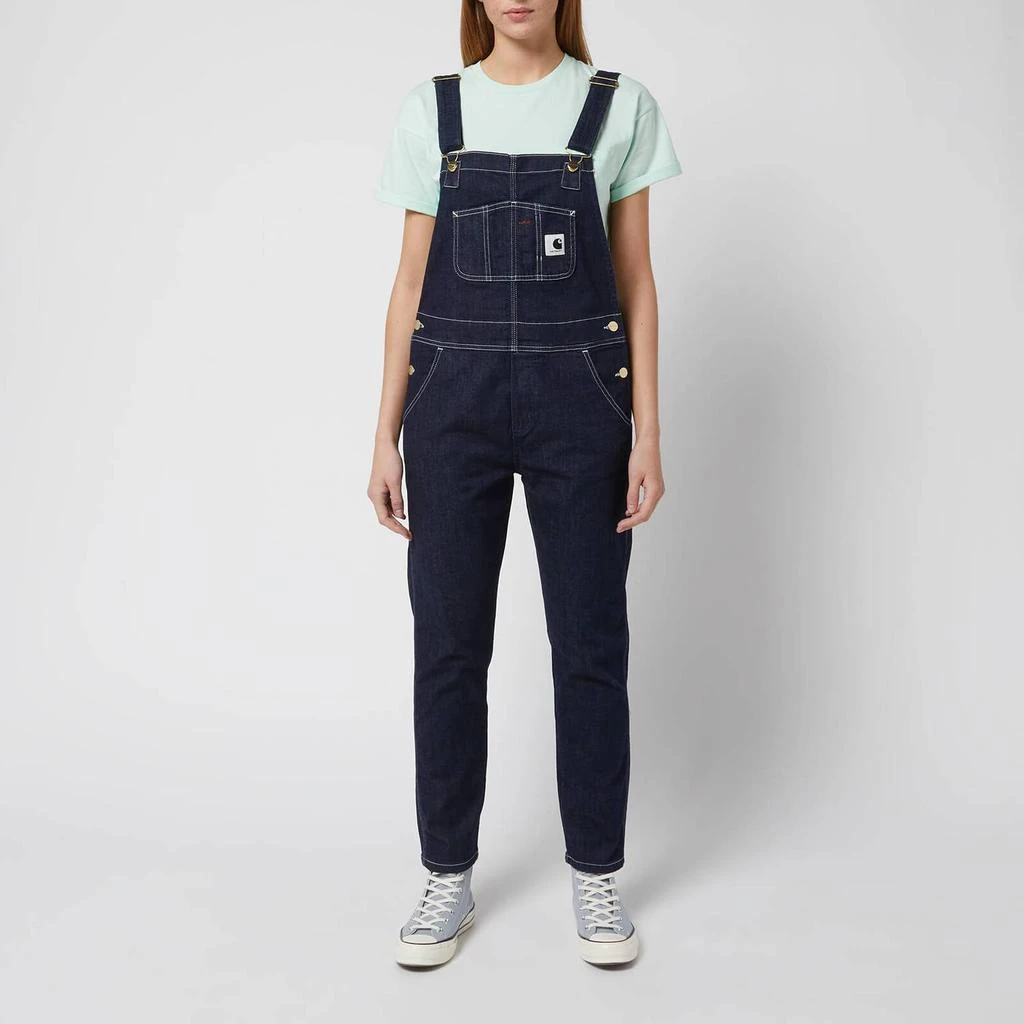 商品Carhartt|Carhartt WIP Women's Contract Stitching Bib Overall - Blue,价格¥714,第3张图片详细描述