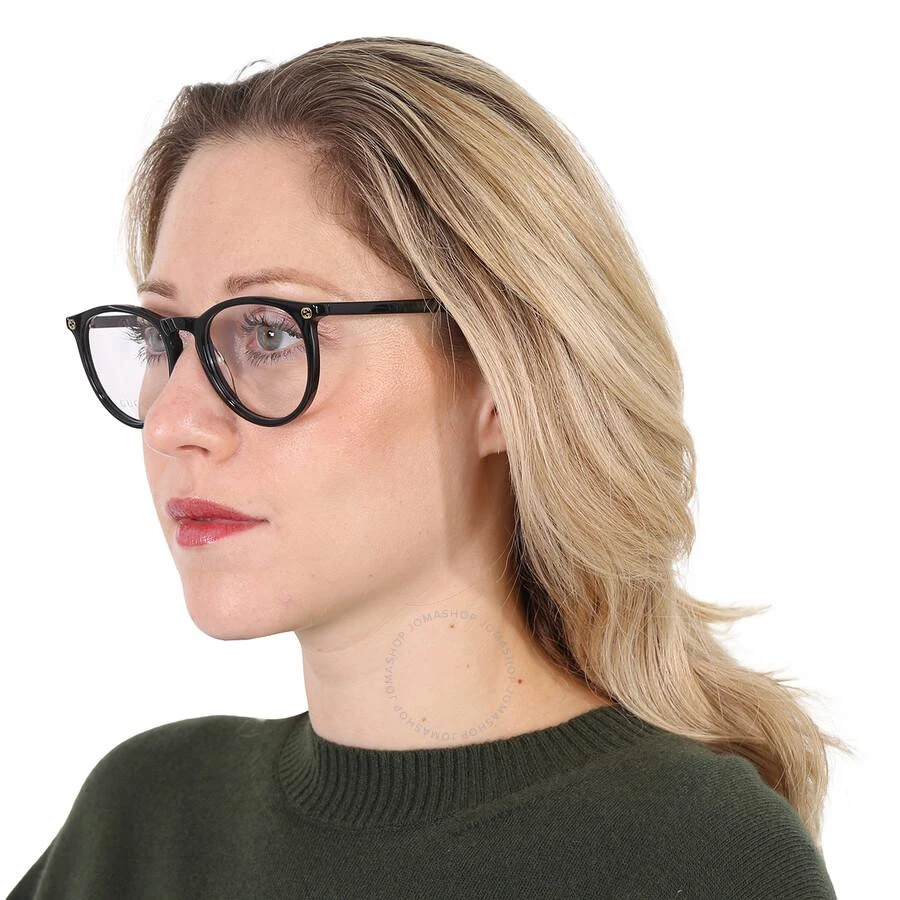 商品Gucci|GG0027O Demo Teacup Ladies Eyeglasses GG0027O 001 50,价格¥914,第2张图片详细描述