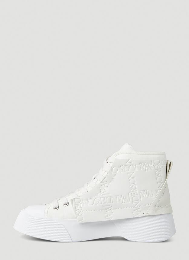 商品JW Anderson|Logo Debossed Sneakers in White,价格¥1015,第5张图片详细描述