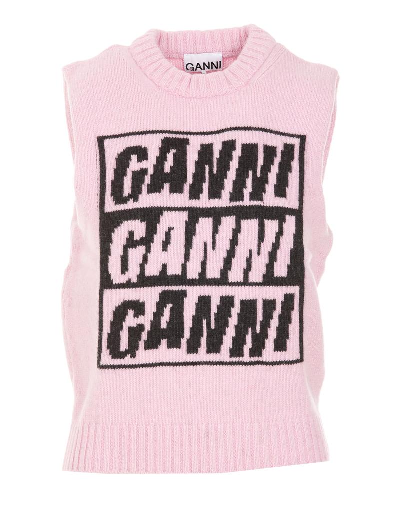 Ganni Graphic Logo Vest商品第1张图片规格展示