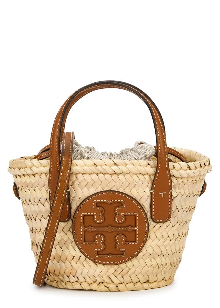 商品Tory Burch|Ella mini sand logo straw basket bag,价格¥3505,第1张图片