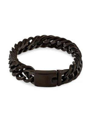 商品Eye Candy LA|Christian Black-Painted Titanium Chain Bracelet,价格¥332,第1张图片
