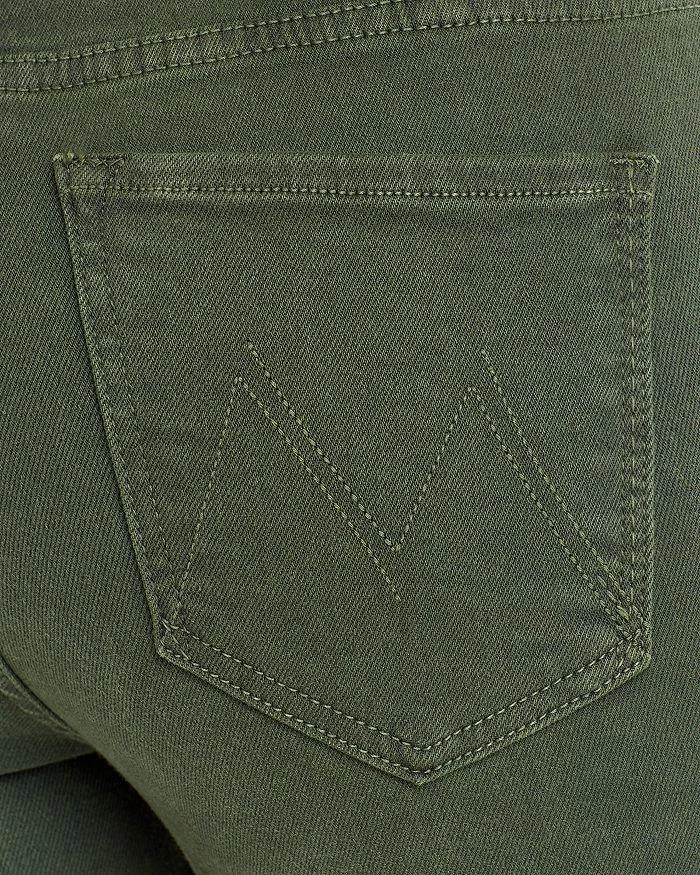 商品MOTHER|The Hustler Ankle Fray Flared Jeans in Dark Olive,价格¥443,第4张图片详细描述