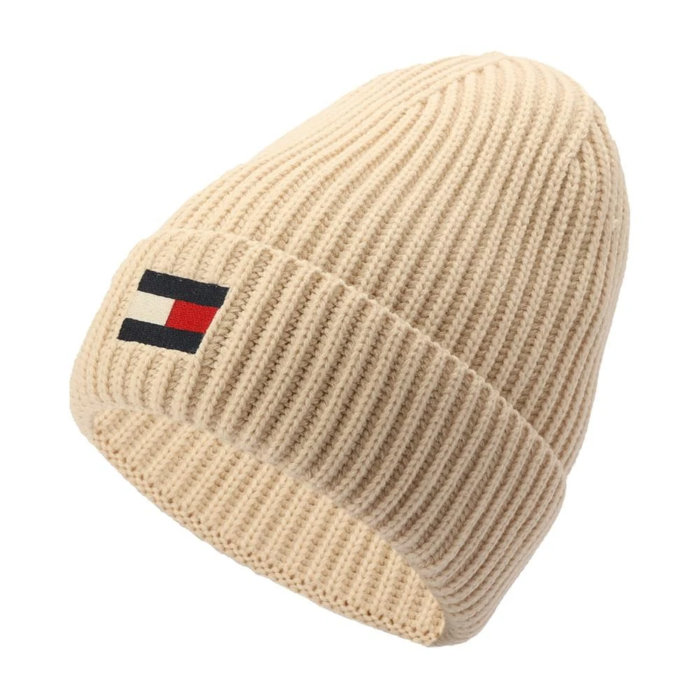 商品Tommy Hilfiger|Men's Fisherman Ribbed-Knit Logo Beanie,价格¥209,第3张图片详细描述