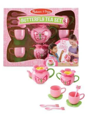 商品Melissa & Doug|Sunny Patch Bella Butterfly Tea Set,价格¥119,第1张图片