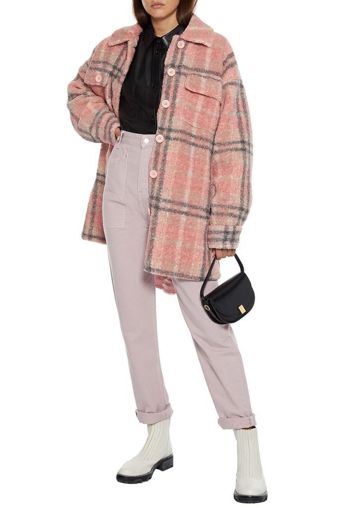 商品STAND STUDIO|Sabi checked faux shearling jacket,价格¥1808,第6张图片详细描述