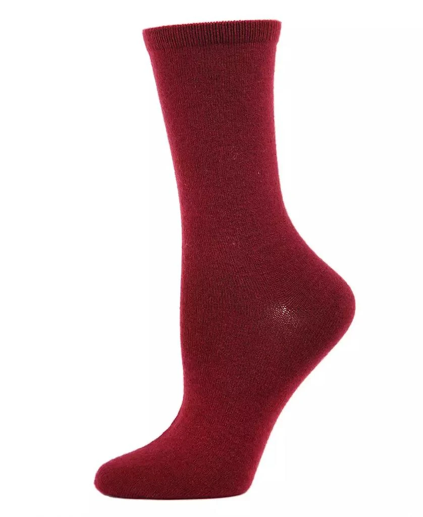 商品Memoi|Flat knit Cashmere Women's Crew Socks,价格¥150,第1张图片