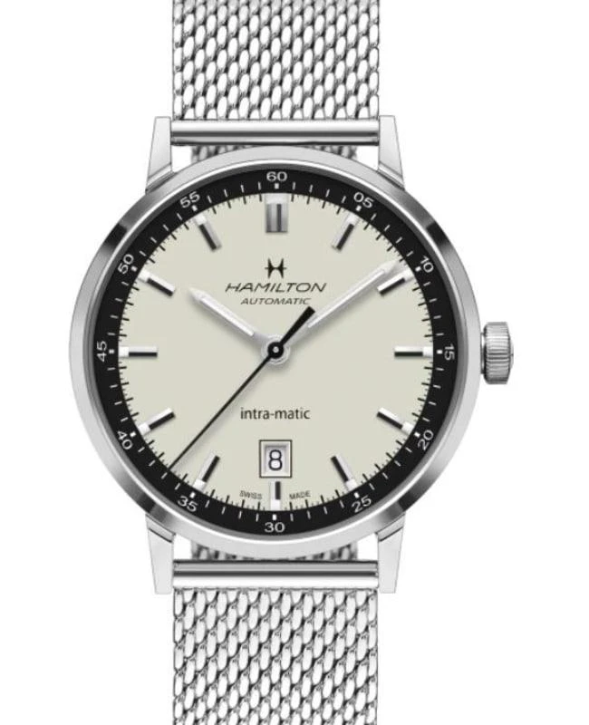 商品Hamilton|Hamilton American Classic White Dial Steel Men's Watch H38425120,价格¥6162,第1张图片