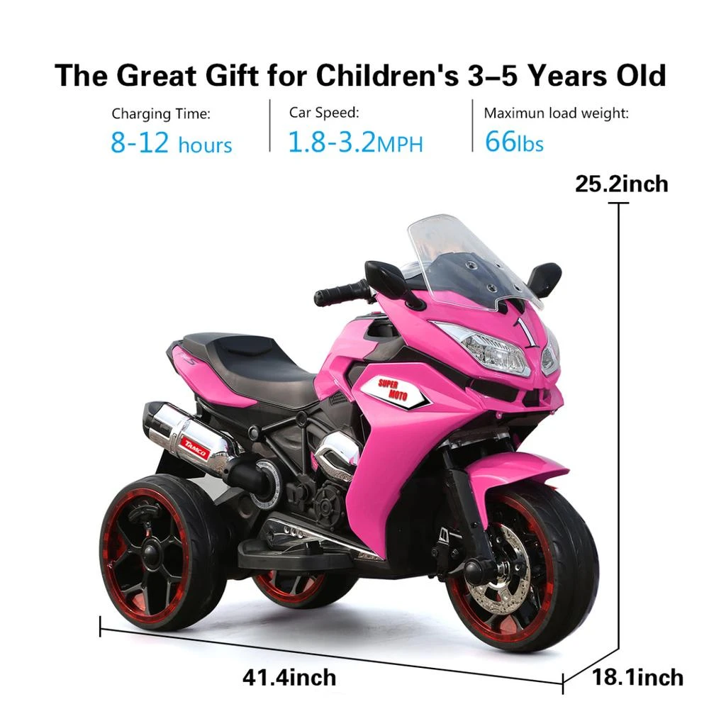 商品Simplie Fun|TAMCO 12V Kids Electric motorcycle/ ride on motorcycle,价格¥3070,第1张图片