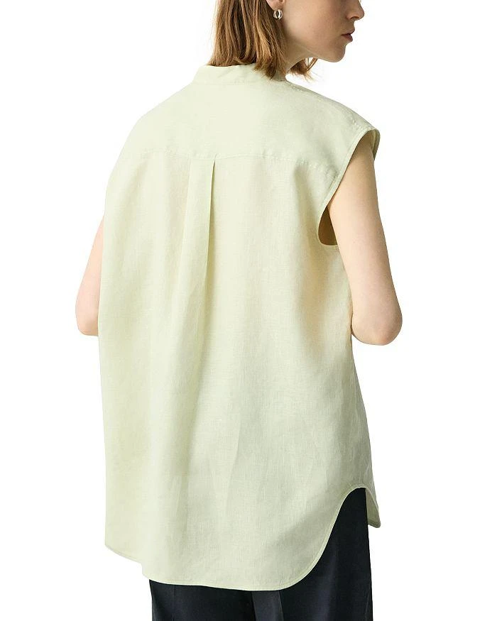 商品Theory|Boxy Linen Top,价格¥430,第4张图片详细描述