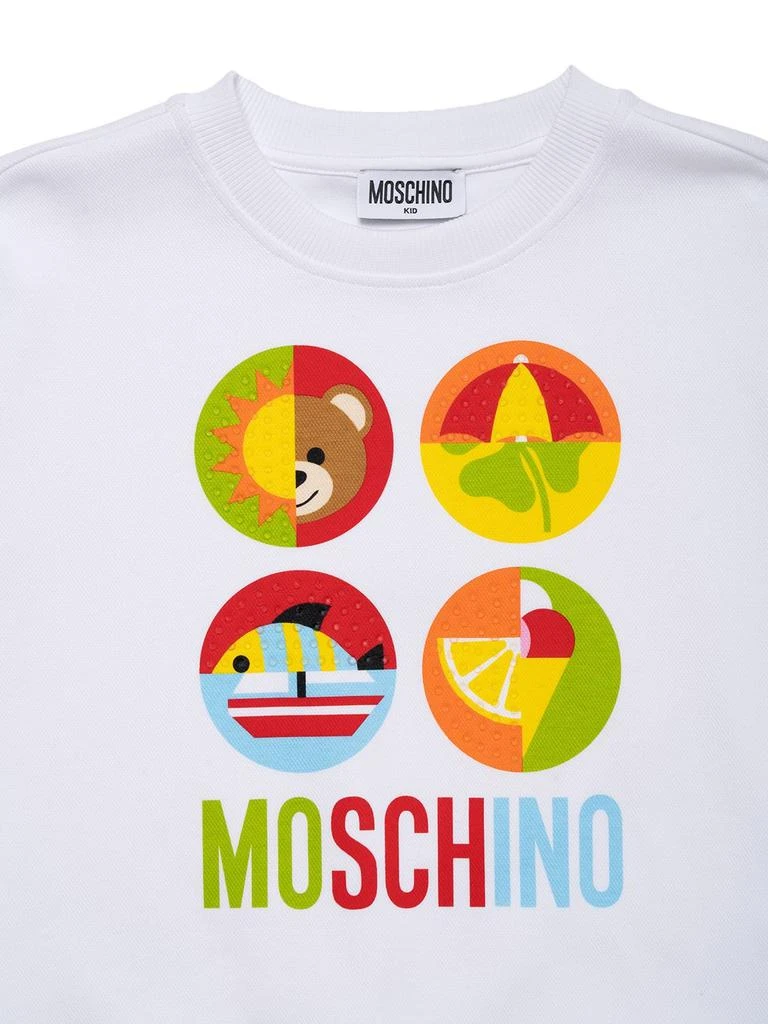 商品Moschino|Printed & Embellished Cotton Sweatshirt,价格¥383,第1张图片