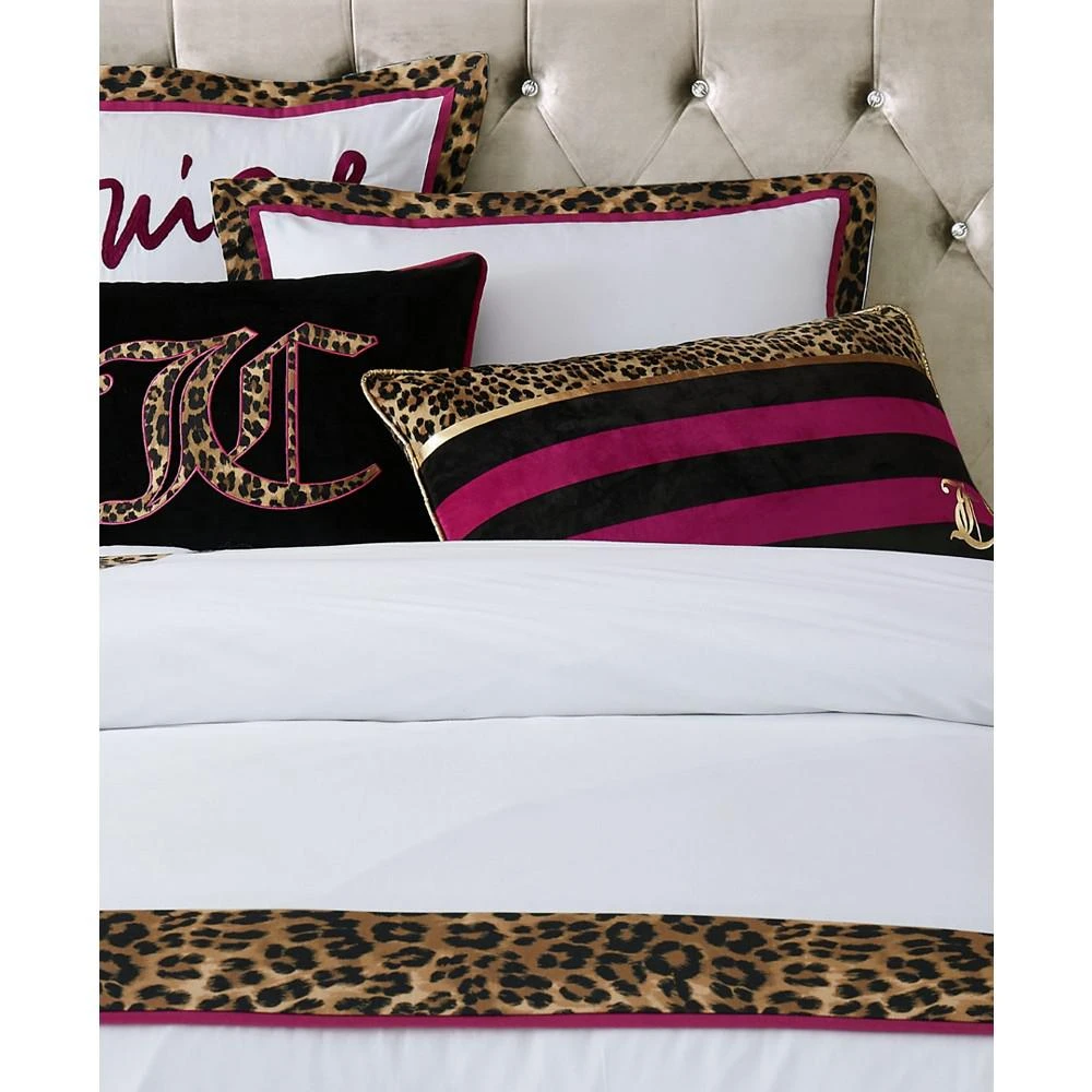 商品Juicy Couture|Velvet Safari Stripe Decorative Pillow, 16" x 26',价格¥226,第3张图片详细描述