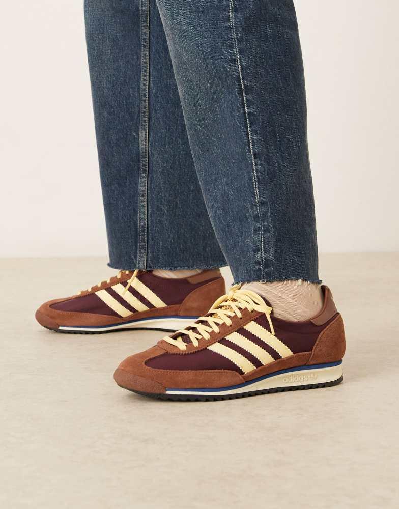 Shop adidas Originals SL 72 OG trainers in brown and yellow on Sale at  BeyondStyle  Get 30% Off adidas Originals SL 72 OG trainers in brown and  yellow with Limited-Time Flash