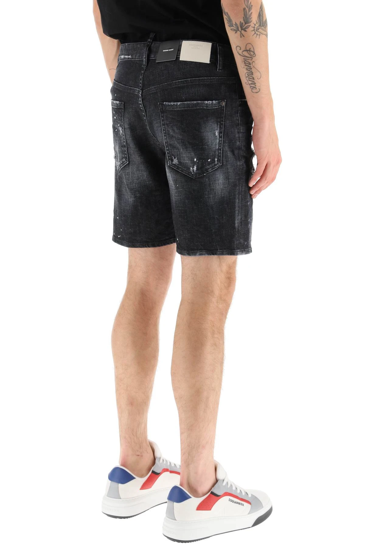 商品【商品预售7天】 DSQUARED2|DSQUARED2 男士短裤 S74MU0773S30357900 黑色,价格¥2068,第6张图片详细描述