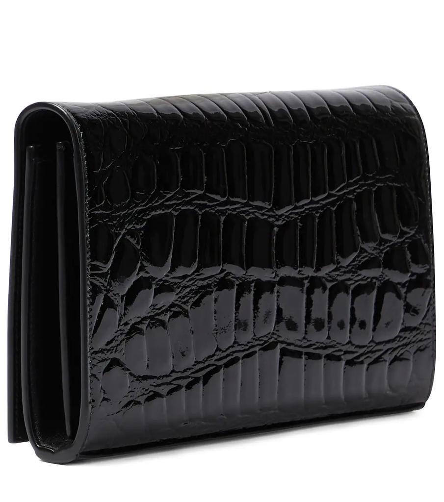 商品Yves Saint Laurent|Katie Mini patent leather wallet on chain,价格¥9515,第6张图片详细描述