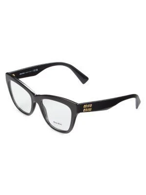 商品Miu Miu|54MM Cat Eye Eyeglasses,价格¥1201,第2张图片详细描述