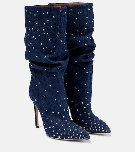 商品Paris Texas|Holly embellished denim boots,价格¥3719,第1张图片