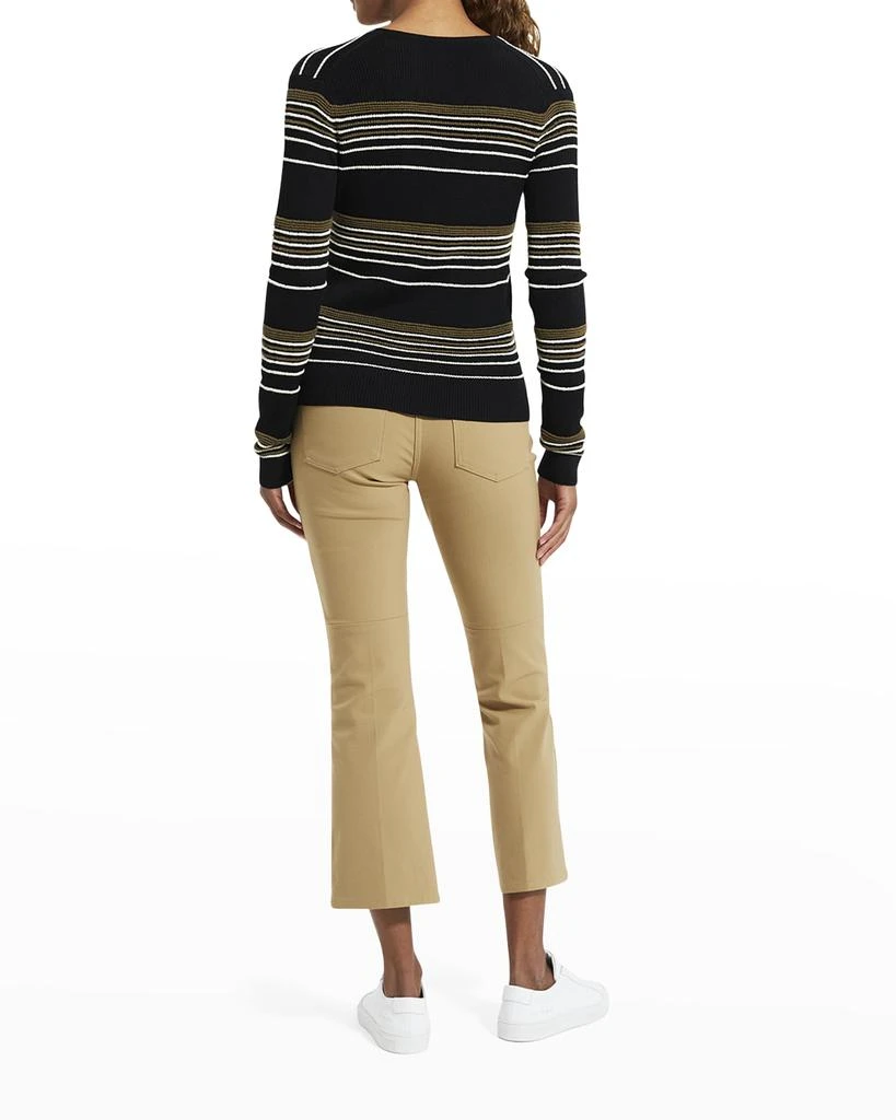 商品Theory|Ottoman Stripe V-Neck Cardigan,价格¥680,第4张图片详细描述