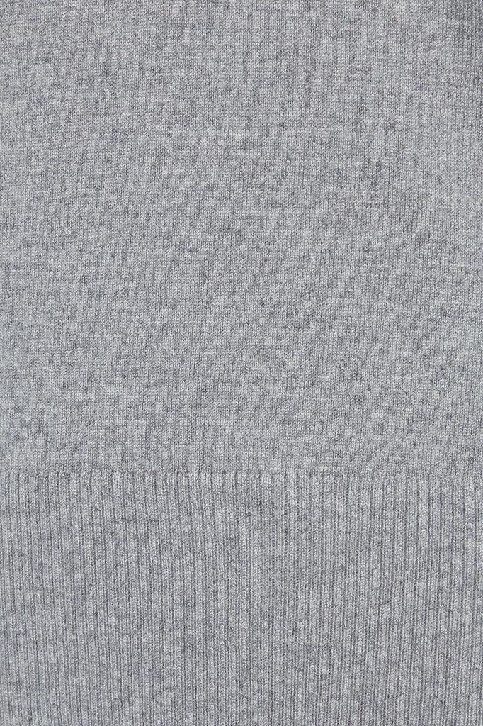 Paneled mélange ribbed-knit sweater商品第4张图片规格展示