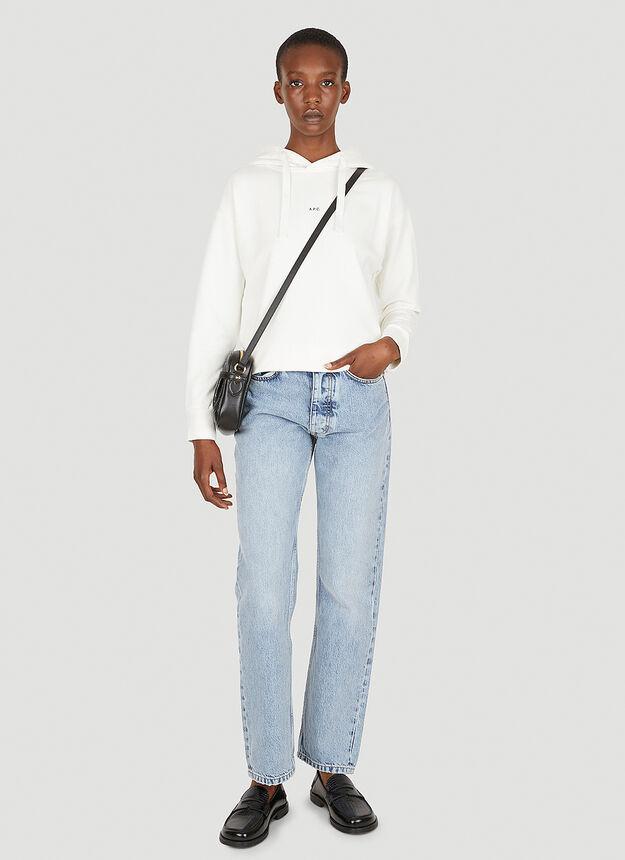 Christina Hooded Sweatshirt in White商品第2张图片规格展示