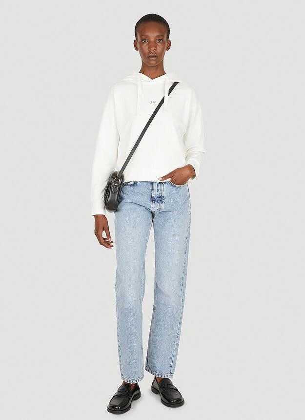 商品A.P.C.|Christina Hooded Sweatshirt in White,价格¥824,第2张图片详细描述