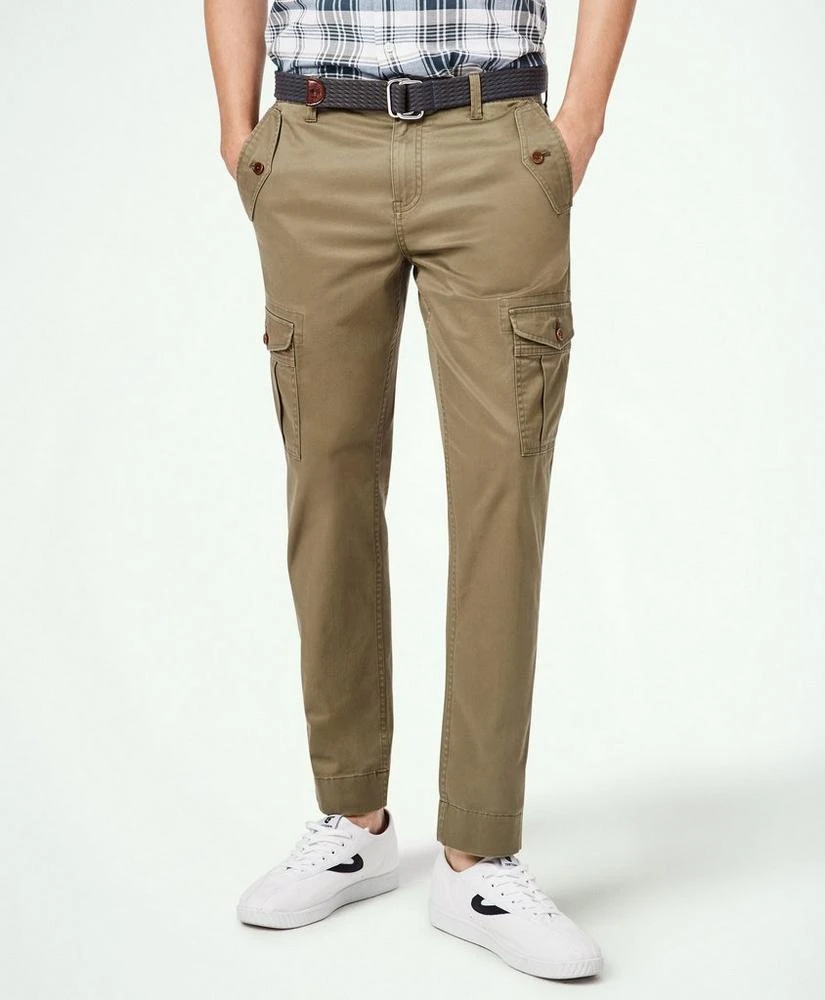 商品Brooks Brothers|男士水洗棉质工装裤 弹力舒适,价格¥1112,第1张图片