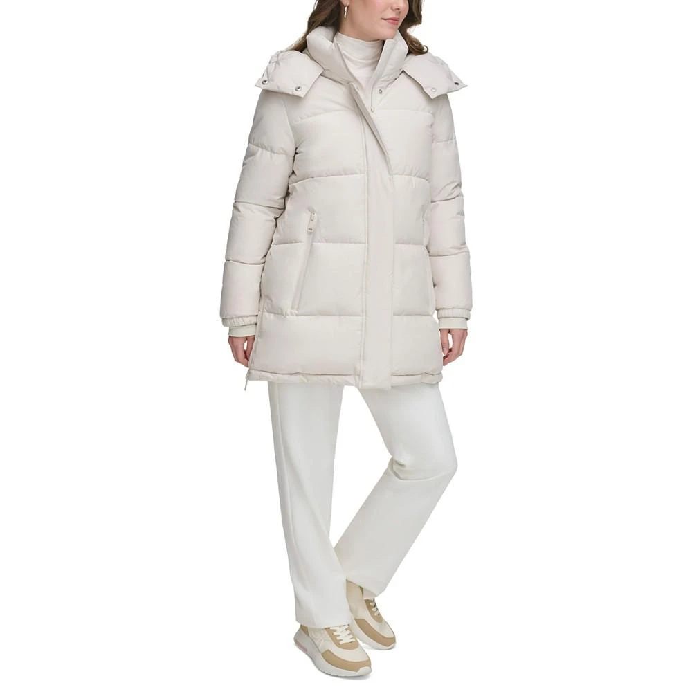 商品Calvin Klein|Women's Hooded Stand-Collar Puffer Coat,价格¥763,第5张图片详细描述