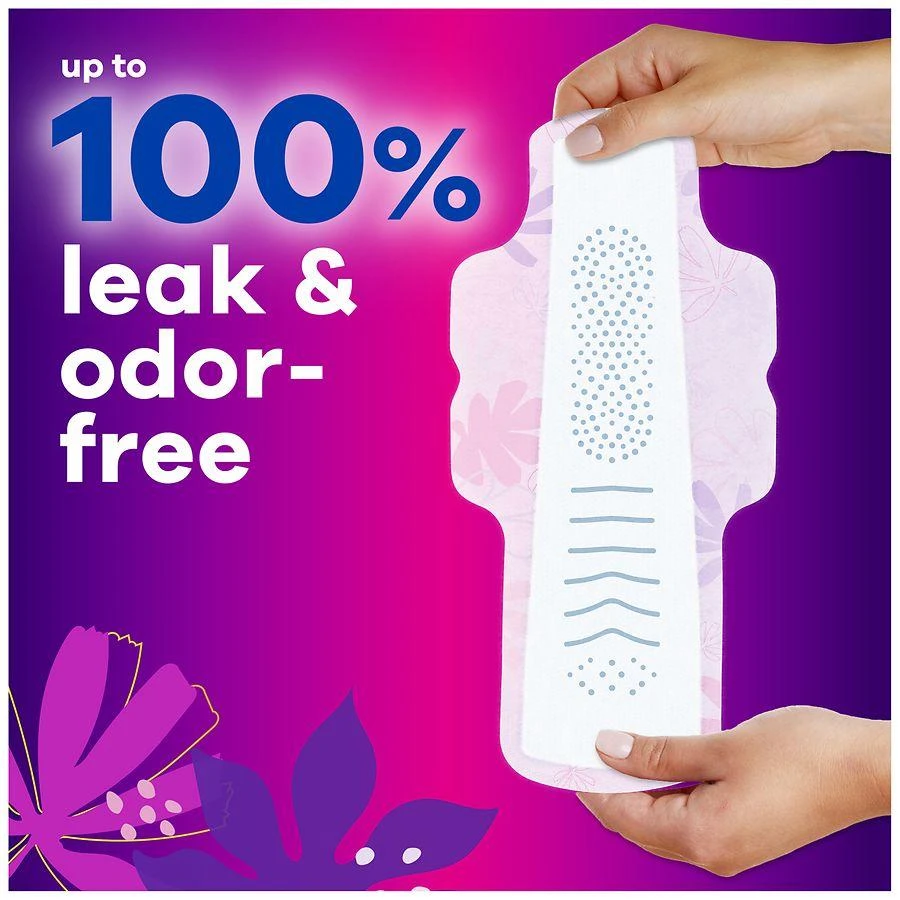 商品Always|FlexFoam Pads, with Wings Lightly Scented, Size 5, Extra Heavy Overnight Absorbency,价格¥99,第4张图片详细描述