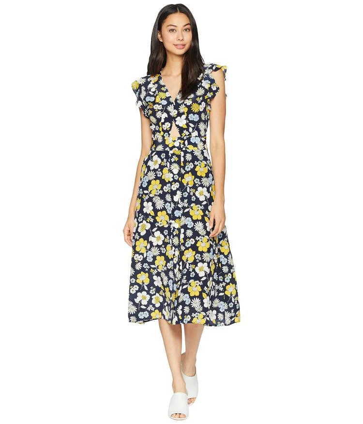 商品Juicy Couture|Silk Garden Floral Midi Dress,价格¥633,第1张图片