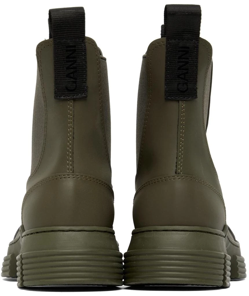 商品Ganni|Khaki City Ankle Boots,价格¥1159,第2张图片详细描述