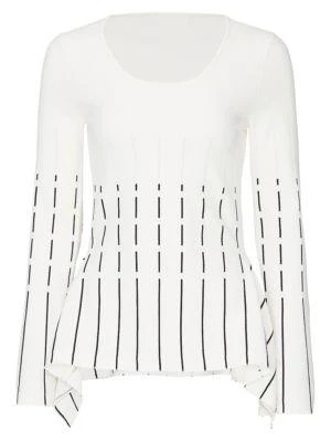 商品[二手商品] PRABAL GURUNG|Striped Peplum Top,价格¥239,第4张图片详细描述